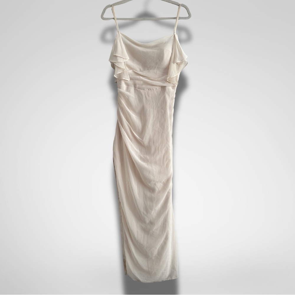 Azazie Blush Pink Chiffon Dress